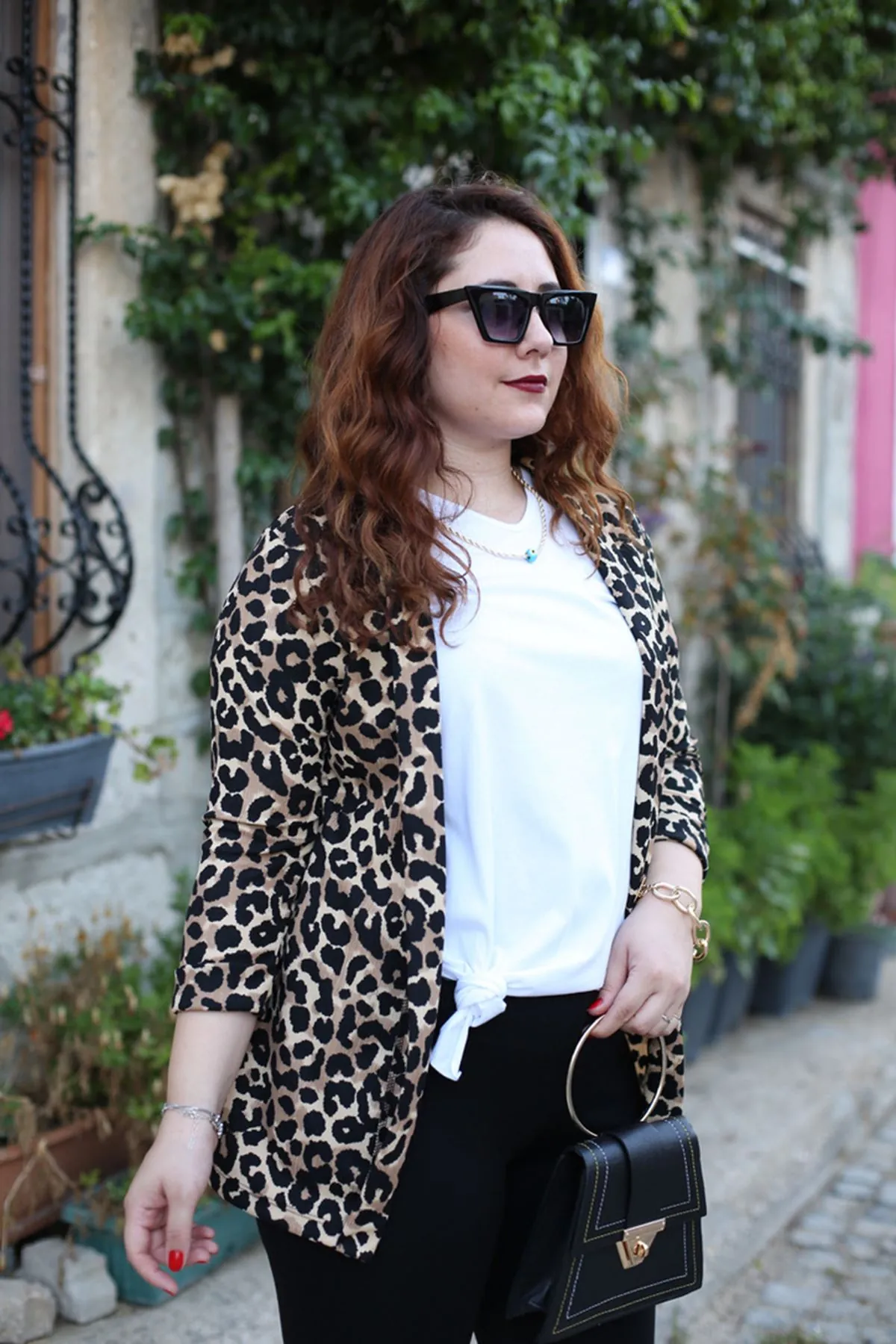 RENKTE LEOPAR DESENLİ CEKET