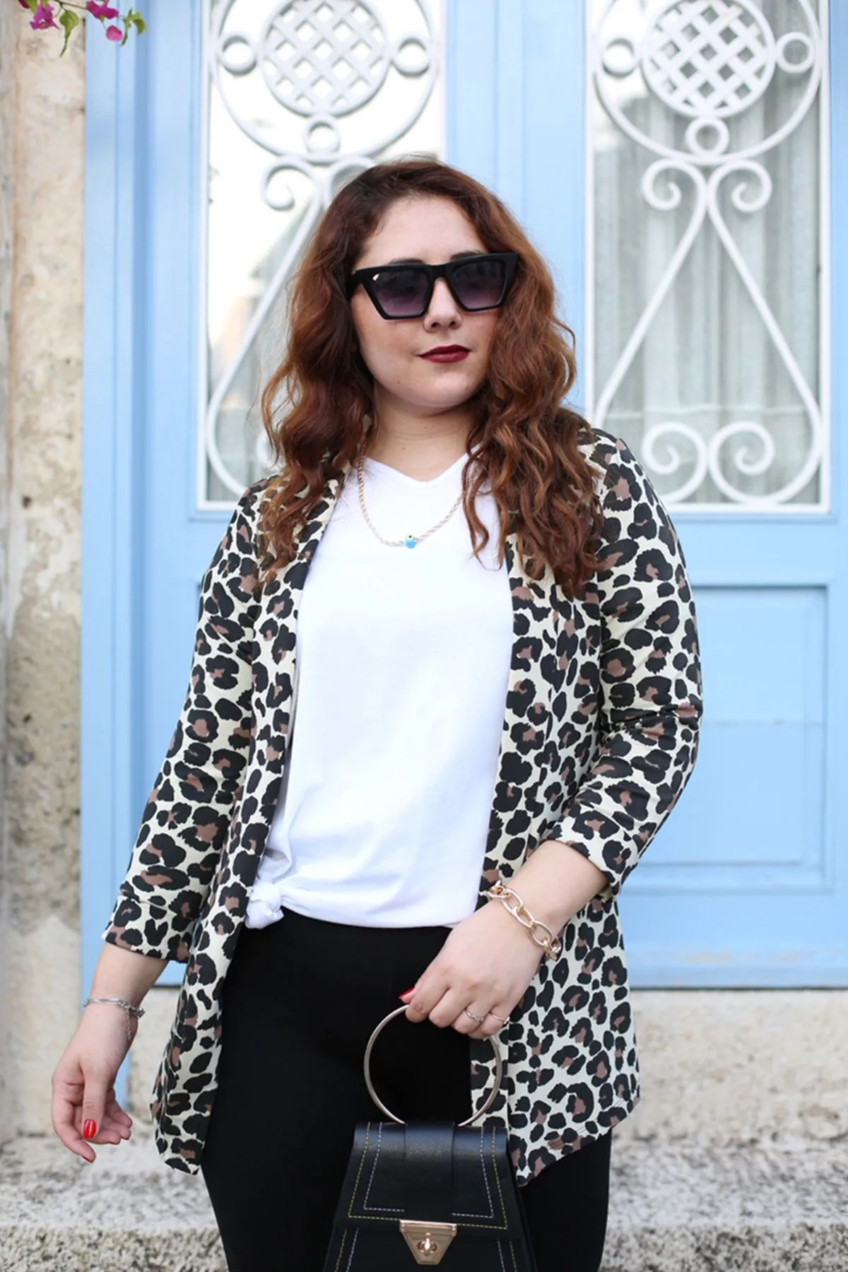 RENKTE DESENLİ LEOPAR CEKET