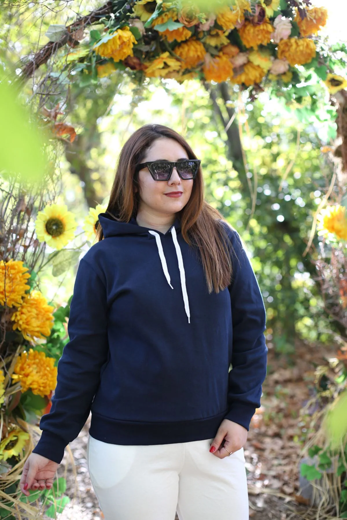 RENKTE ÇELİK KUMAŞ FİTİLLİ LACİVERT SWEAT