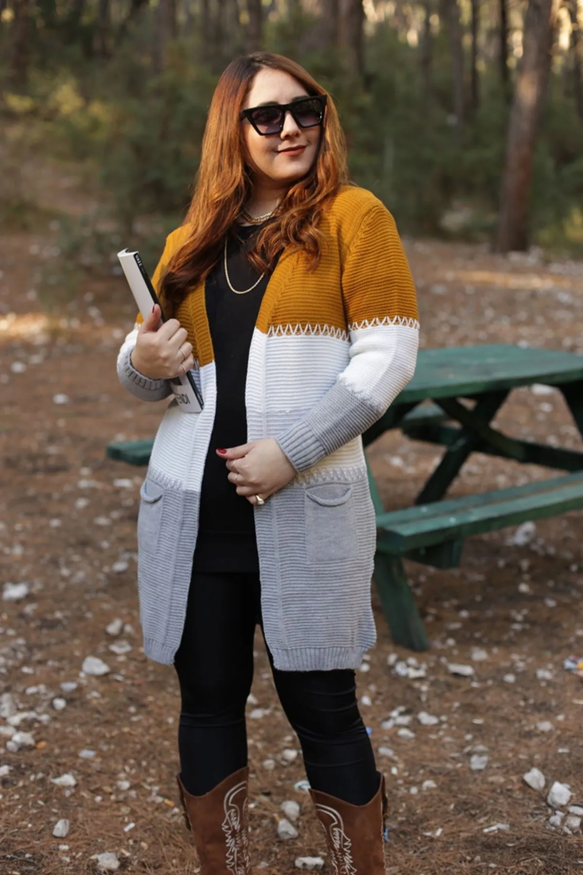 RENKTE ÜÇ RENKLİ BEL BAĞLAMALI HIRKA&CEKET