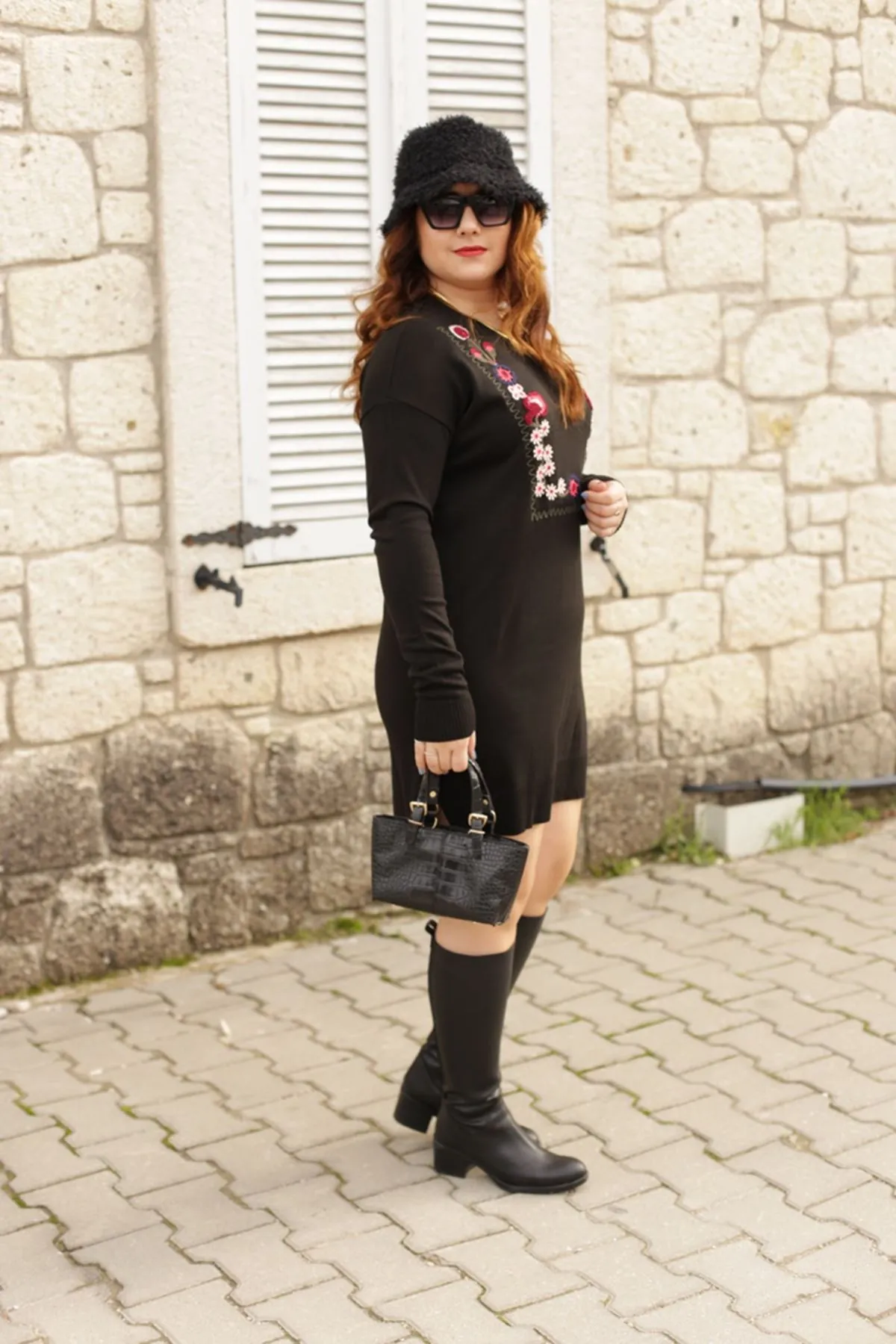 RENKTE TRİKO SİYAH TUNİK&ELBİSE