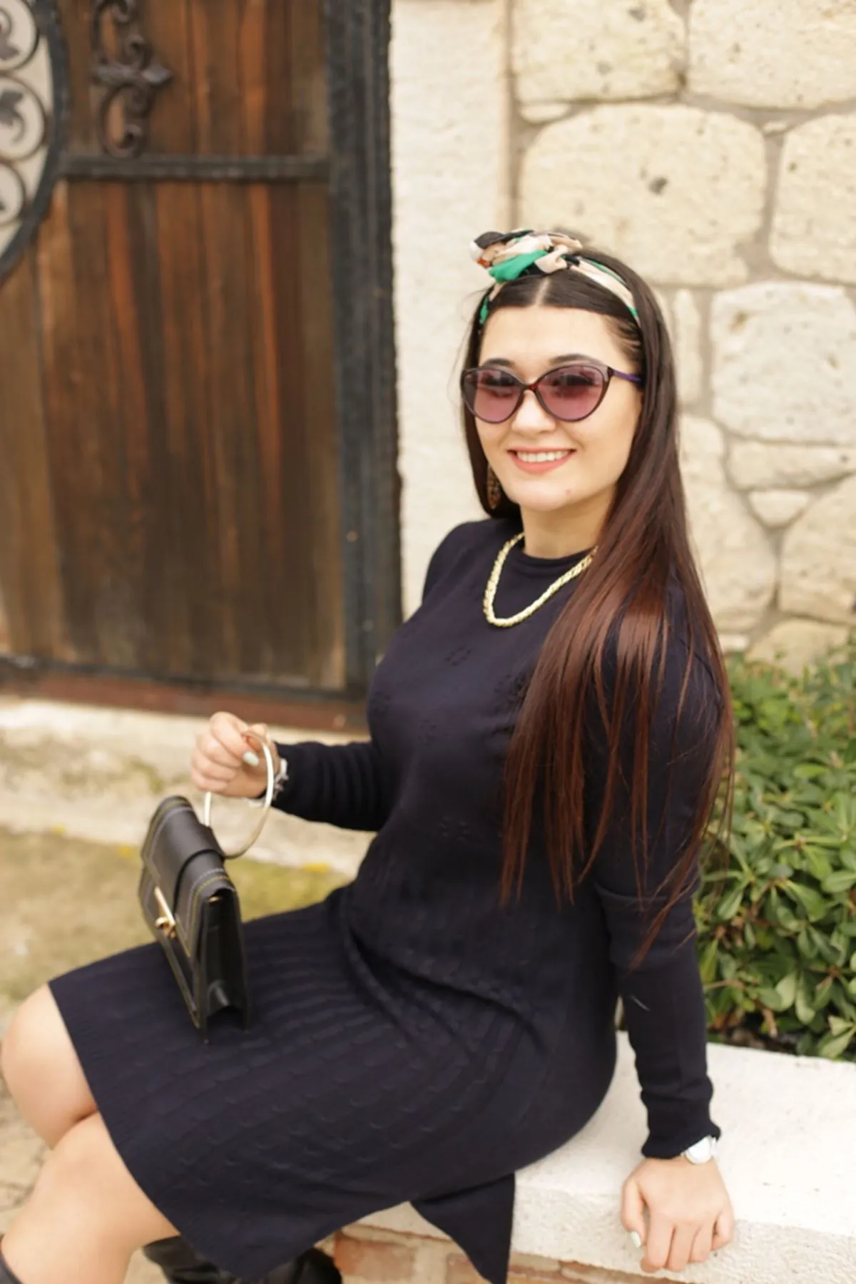 RENKTE TRİKO LACİVERT TUNİK&ELBİSE