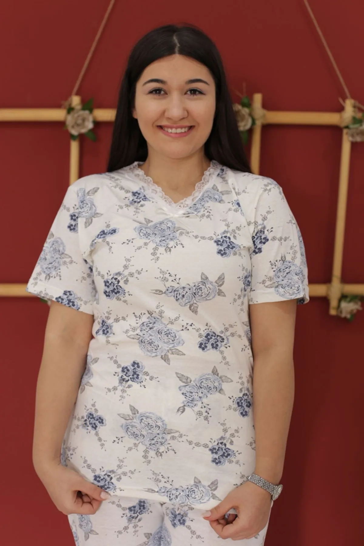 RENKTE BATTAL PİJAMA TAKIMI