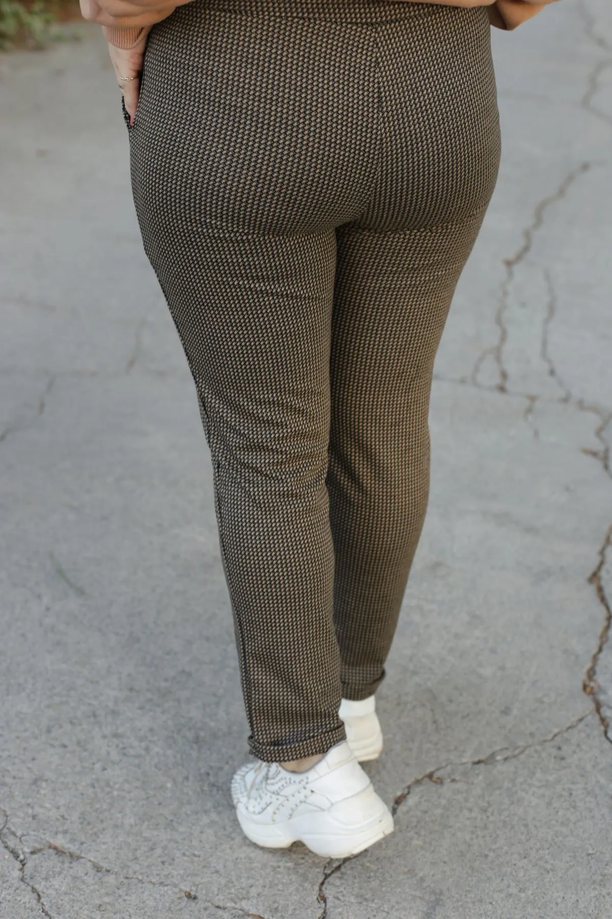 RENKTE DUBLE PAÇA DESENLİ ÇELİK PANTOLON