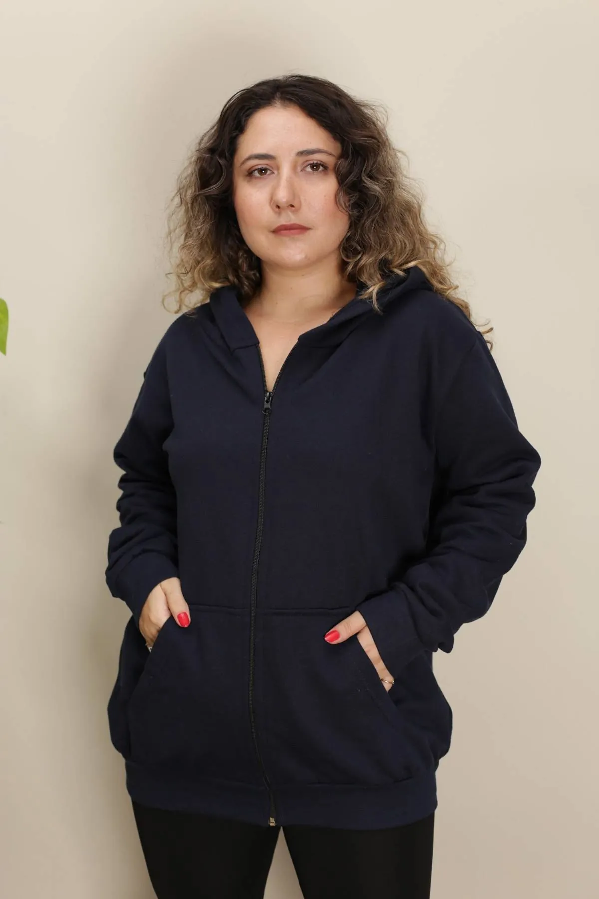 RENKTE ŞARDONLU CEPLİ KOYU LACİVERT BATTAL CEKET