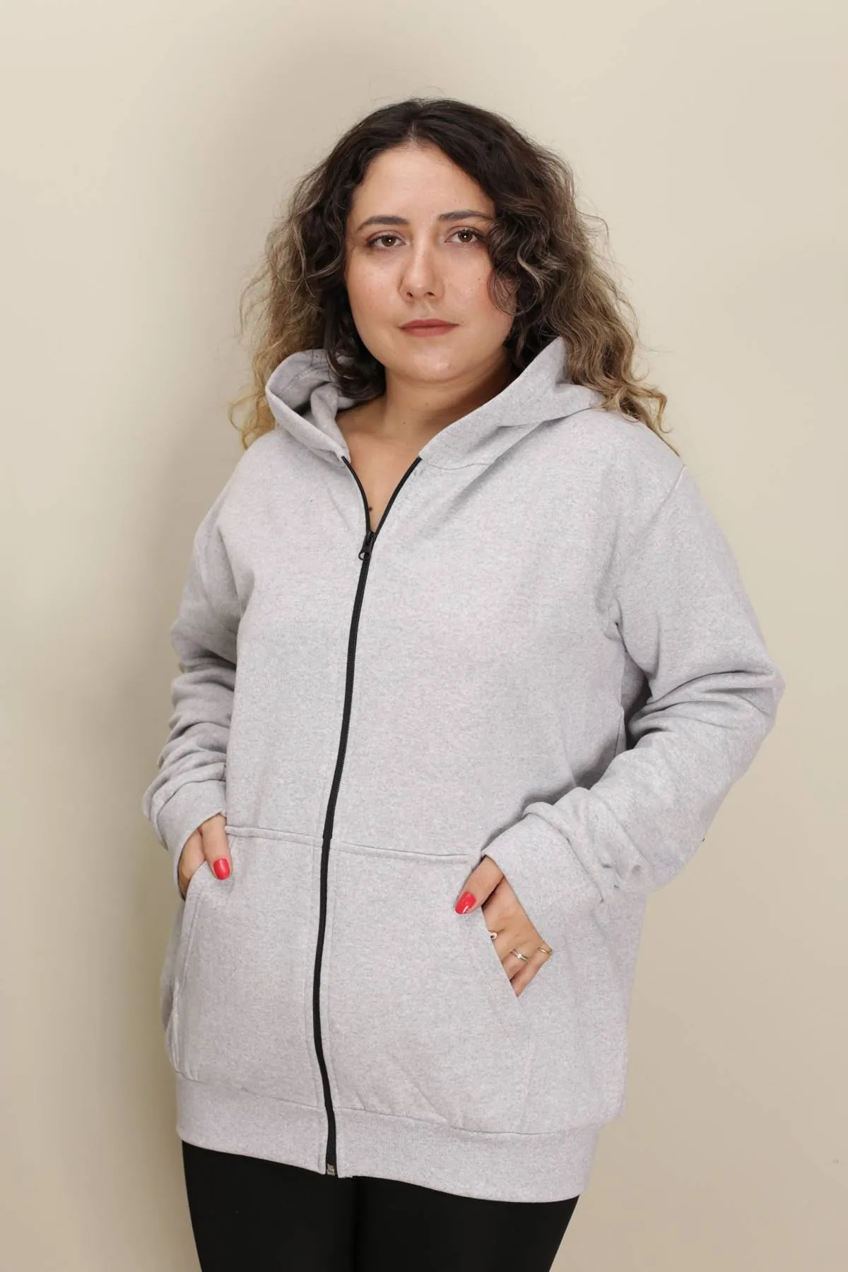 RENKTE ŞARDONLU CEPLİ GRİ BATTAL CEKET