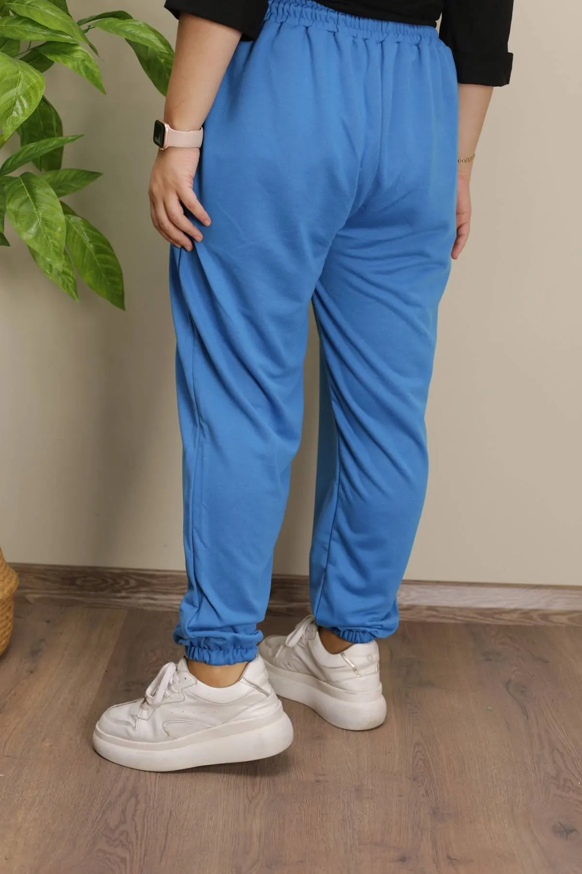 RENKTE JOGGER BATTAL MAVİ EŞOFMANALTI