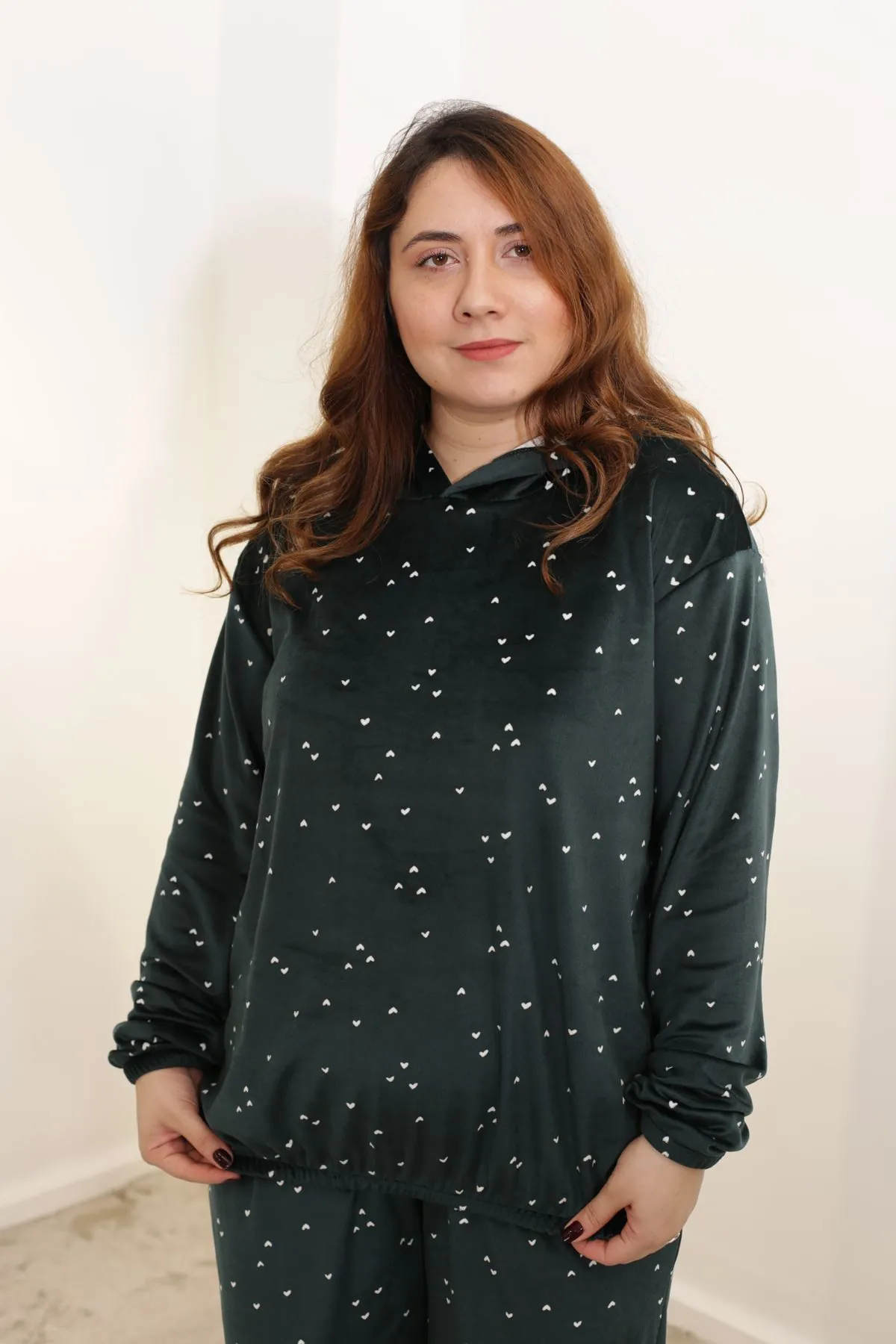 RENKTE ÖZEL ÜRETİM BATTAL FRANSIZ KADİFE DESENLİ ALT ÜST TAKIM