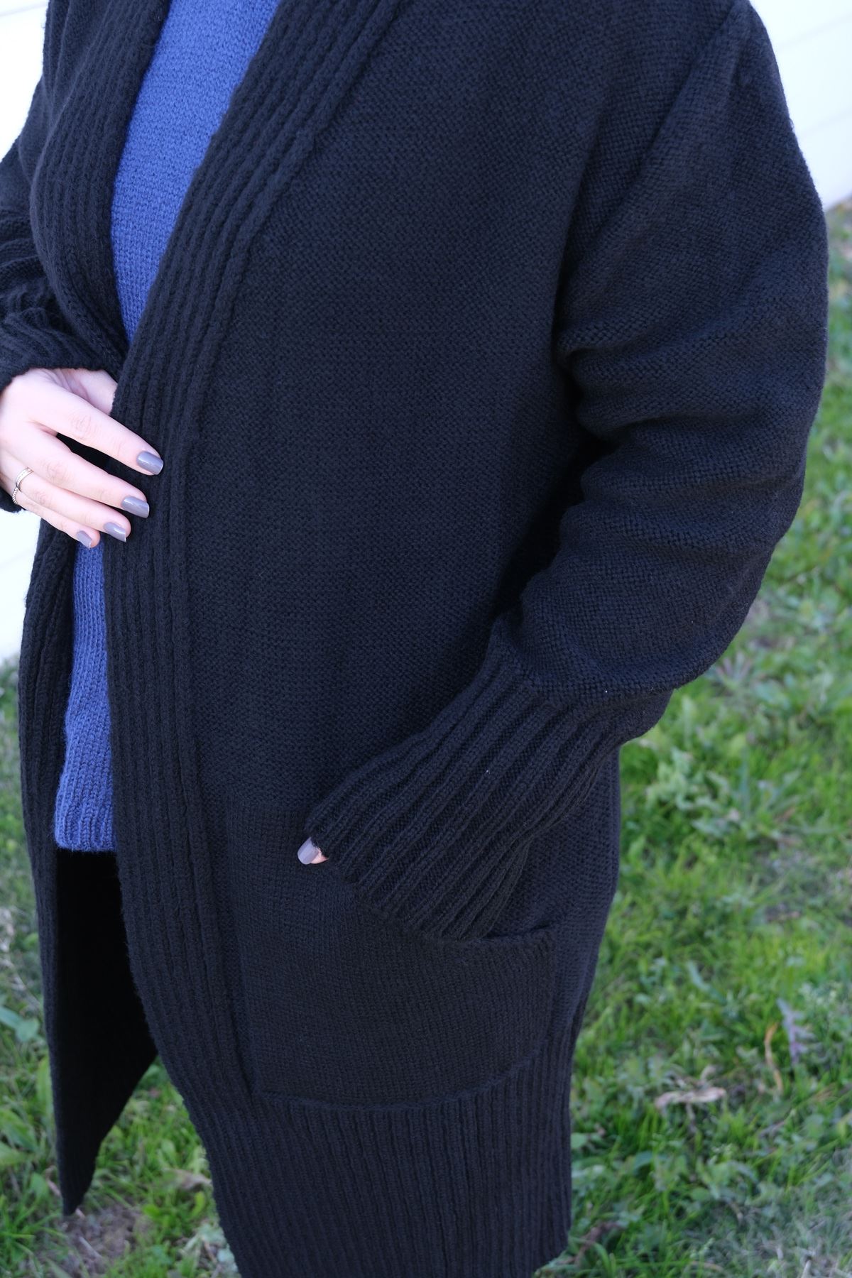 RENKTE KALIN SİYAH HIRKA & CEKET