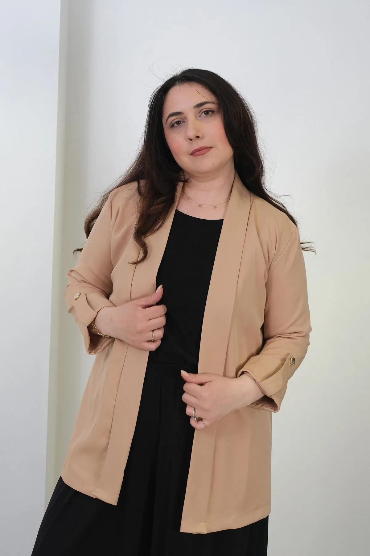 RENKTE BÜYÜK BEDEN BLAZER CEKET