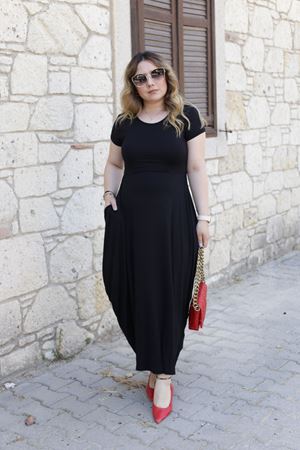 RENKTE SİYAH ŞALVAR ELBİSE