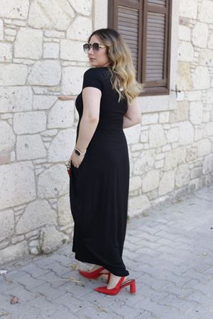 RENKTE SİYAH ŞALVAR ELBİSE