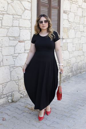 RENKTE SİYAH ŞALVAR ELBİSE