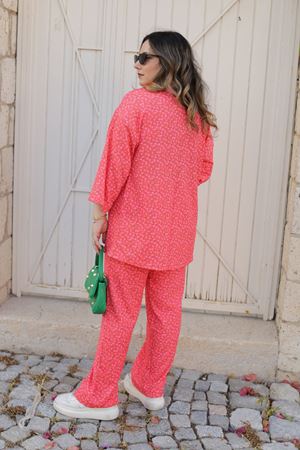 RENKTE EKO DESENLİ KİMONO TAKIM