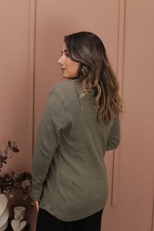 RENKTE BALIKÇI YAKA STANDART HAKİ KAŞKORSE TRİKO