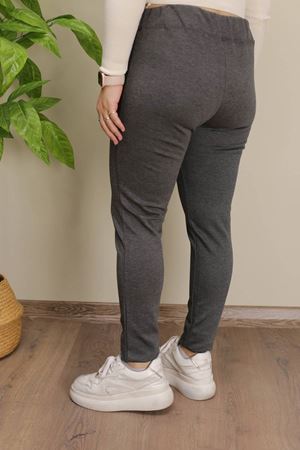 RENKTE BATTAL ÇELİK TOPARLAYICI YÜKSEK BEL ANTRASİT TAYT