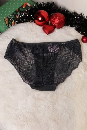 RENKTE BÜYÜK BEDEN ANTRASİT ARKASI DANTELLİ KÜLOT