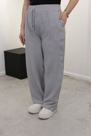 RENKTE ÖZEL ÜRETİM BATTAL GRİ KETEN PANTOLON