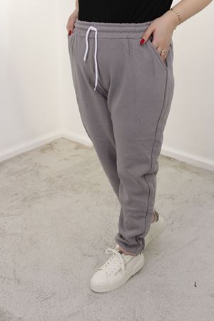 RENKTE BATTAL BAĞCIKLI GRİ JOGGER EŞOFMAN ALTI