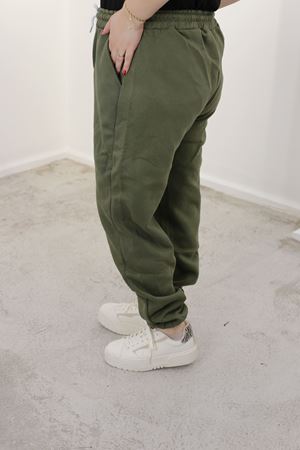 RENKTE BATTAL BAĞCIKLI HAKİ JOGGER EŞOFMAN ALTI