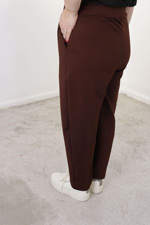 RENKTE BATTAL İNCE GÖSTEREN FİT KAHVERENGİ PANTOLON