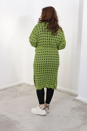 RENKTE MEVSİMLİK TRİKO YEŞİL HIRKA