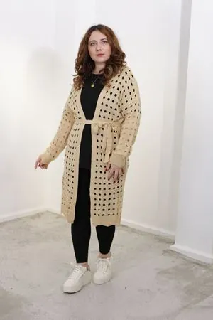 RENKTE MEVSİMLİK TRİKO SÜTLÜ KAHVE HIRKA