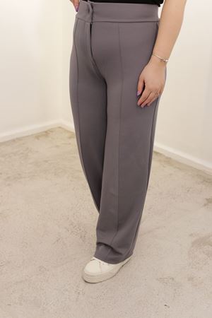 RENKTE BÜYÜK BEDEN DİKİŞLİ TOPARLAYICI FÜME PANTOLON