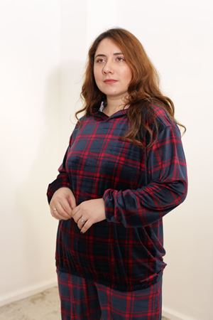 RENKTE ÖZEL ÜRETİM BATTAL FRANSIZ KADİFE DESENLİ ALT ÜST TAKIM