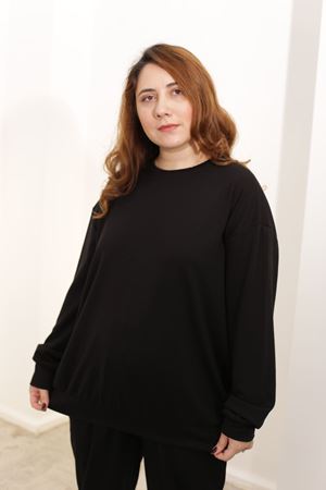 RENKTE ÖZEL ÜRETİM ÖZEL KUMAŞ BATTAL SİYAH TAKIM