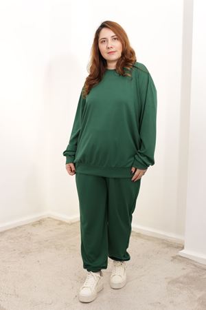 RENKTE ÖZEL ÜRETİM ÖZEL KUMAŞ BATTAL ZÜMRÜT TAKIM