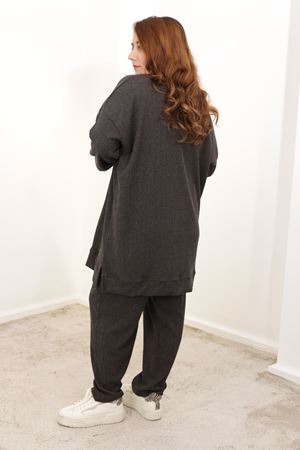 RENKTE ÖZEL ÜRETİM BATTAL SİYAH DOKULU ALT ÜST TAKIM