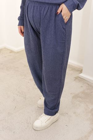 RENKTE ÖZEL ÜRETİM BATTAL İNDİGO DOKULU ALT ÜST TAKIM