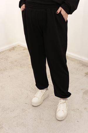 RENKTE ÖZEL ÜRETİM ÖZEL KUMAŞ BATTAL SİYAH TAKIM