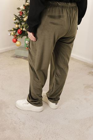 RENKTE BATTAL FRANSIZ KADİFE HAKİ TEK ALT