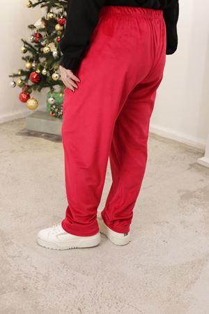 RENKTE BATTAL FRANSIZ KADİFE KIRMIZI TEK ALT