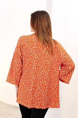 RENKTE GENİŞ KESİM DESENLİ KİMONO CEKET