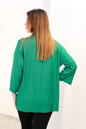 RENKTE GENİŞ KESİM YEŞİL KİMONO CEKET