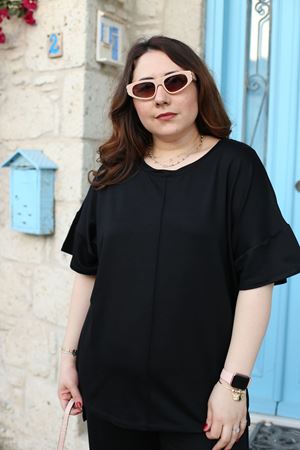 RENKTE BÜYÜK BEDEN SİYAH TAKIM