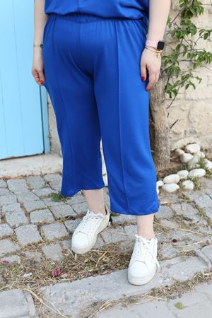 RENKTE BÜYÜK BEDEN SAKS TAKIM