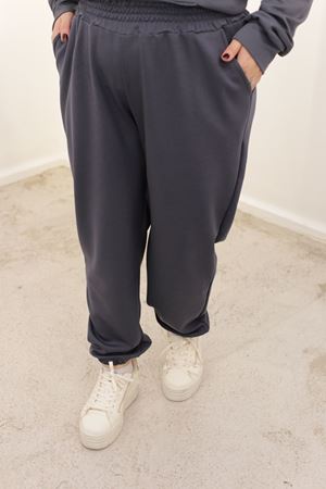 RENKTE BÜYÜK BEDEN FÜME EŞOFMAN ALTI