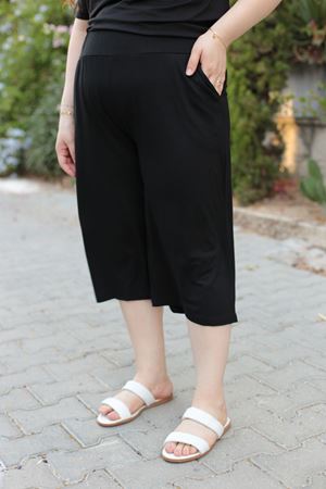 RENKTE BÜYÜK BEDEN SİYAH KAPRİ