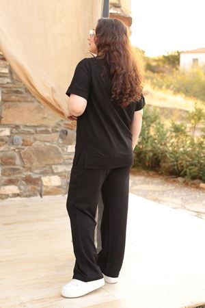 RENKTE BÜYÜK BEDEN ALT ÜST BASİC TAKIM