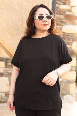 RENKTE BÜYÜK BEDEN ALT ÜST BASİC TAKIM