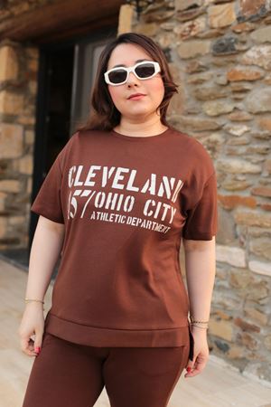 RENKTE BÜYÜK BEDEN BASKI DETAY İTHAL KUMAŞ TAKIM