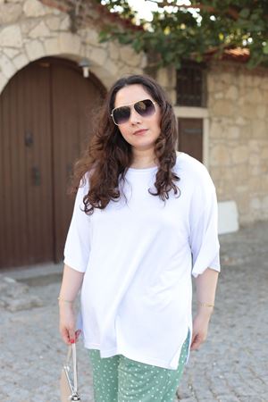 RENKTE ÖZEL ÜRETİM ALT DESENLİ ÜST BEYAZ BATTAL TAKIM