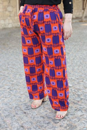 RENKTE ÖZEL ÜRETİM BATTAL DESENLİ OTANTİK PANTOLON