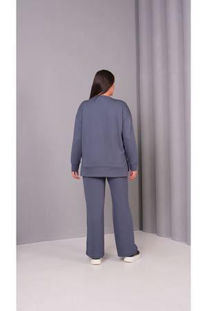 RENKTE BÜYÜK BEDEN FÜME EŞOFMAN TAKIMI