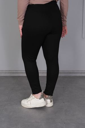 RENKTE BÜYÜK BEDEN KORSE ETKİLİ SİYAH ÇELİK TAYT