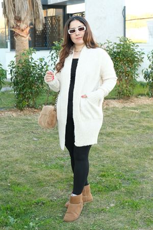 RENKTE KALIN KREM HIRKA & CEKET